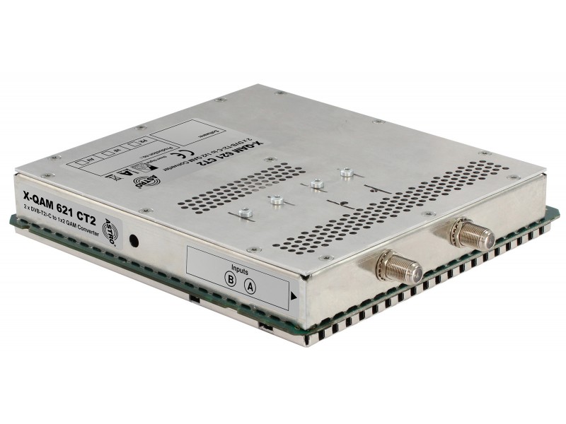Product: X-QAM 621 CT2, Signal converter 2 x DVB-C, DVB-T or DVB-T2 into 1 x 2 QAM